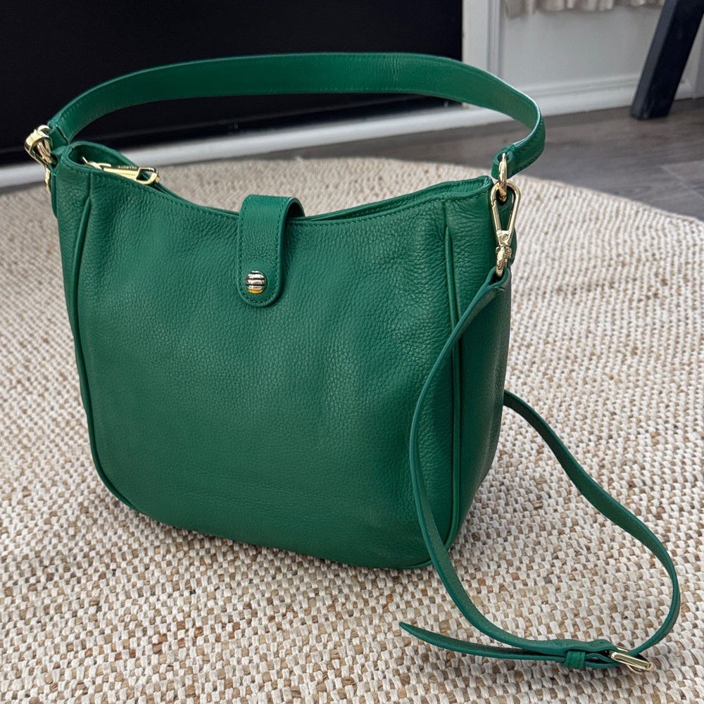 Talbots Green Leather Shoulder Bag